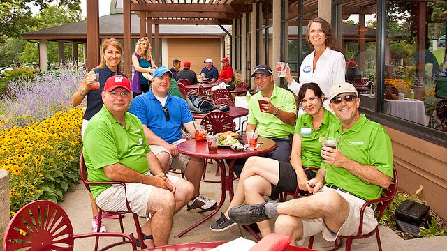 People Enjoying Time On At The Club House