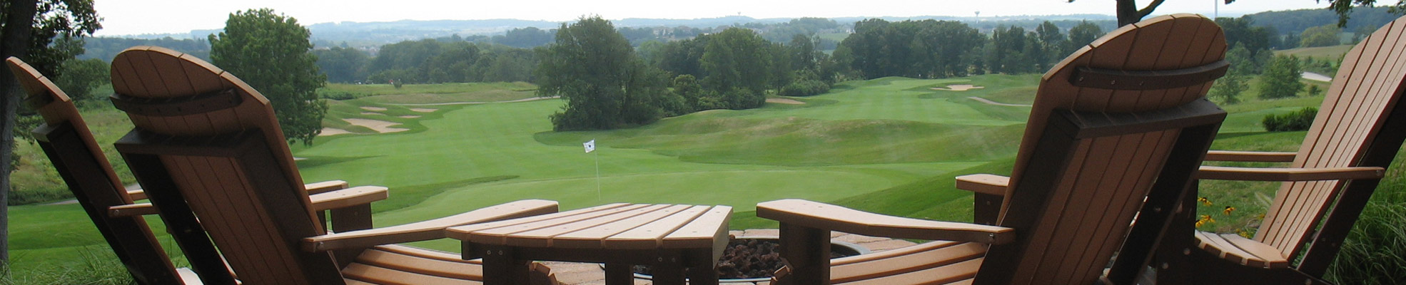 Outdoor Pavilion overlooking the course